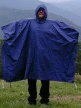 a picture of a person wearing a poncho which can be purchased from ddmc promotions